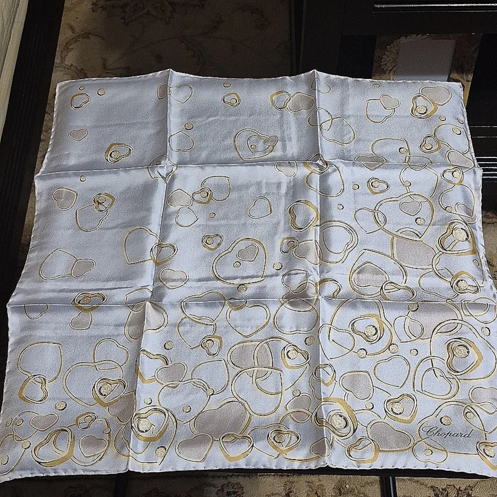 SOLD ** SOLD Brand new Chopard silk scarf/pocket square. - Picture 1 of 4